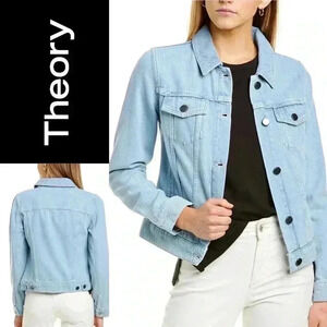 ⭐️HOST PICK⭐️ BNWT Theory Declyn  denim jacket size M